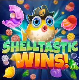 Shelltastic Wins logo by Jili Games at SG Casino